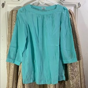 Fossil - Silk Light Green Blouse - Size XS